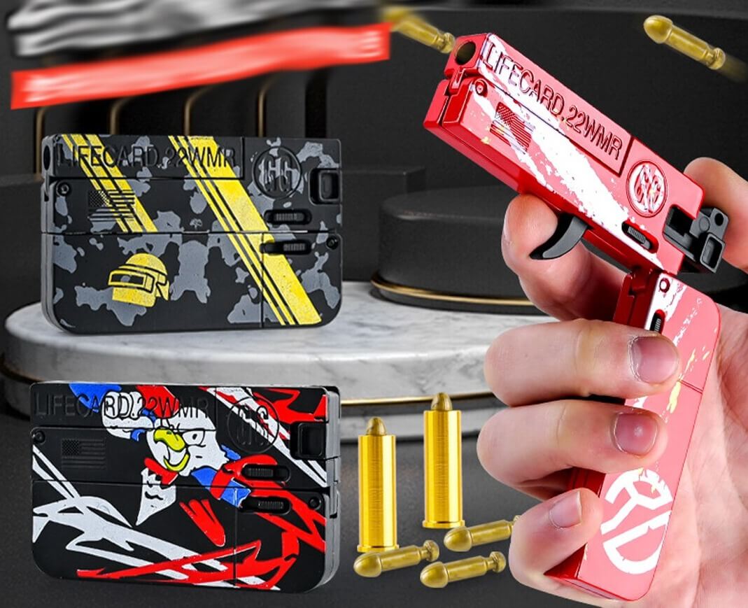 Hopfällbar leksakspistol för softboll