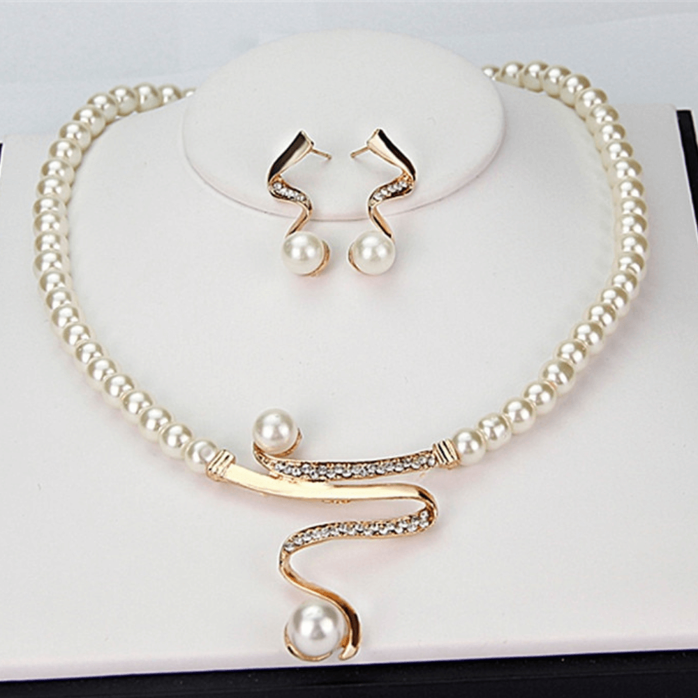 Elegant pärlsmyckesset