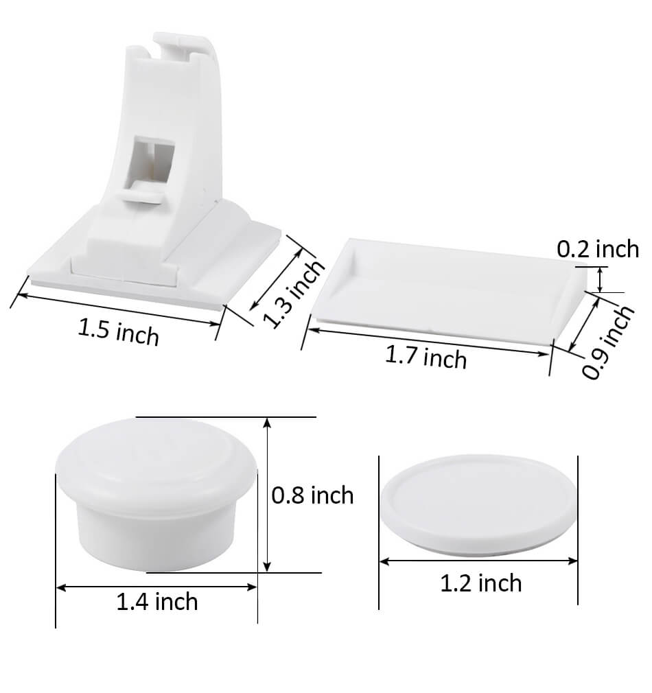 Självhäftande barnsäkert magnetlås