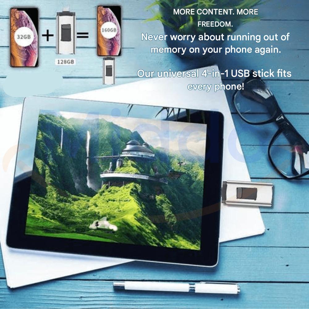 4-i-1 Flash-enhet för Smartphone och Surfplatta Kompakt och Praktisk 6