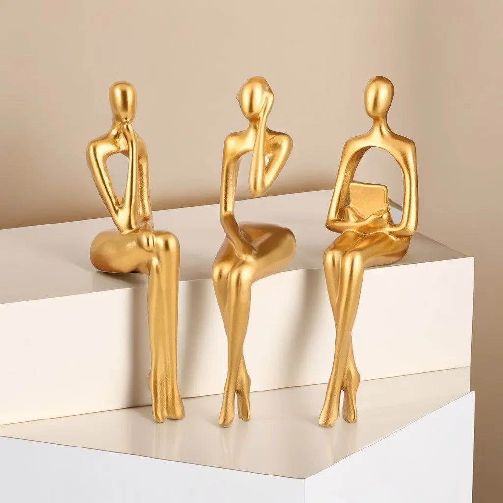 Abstrakt Skulptur Set för Hem och Kontor 0