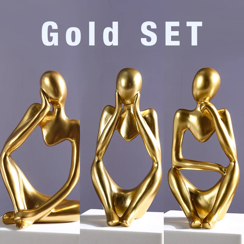 Abstrakt Staty Set för Inredning 11