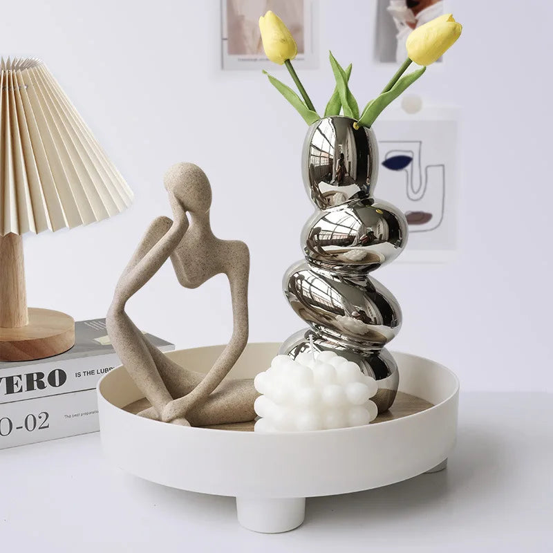 Abstrakt Staty Set för Inredning 3
