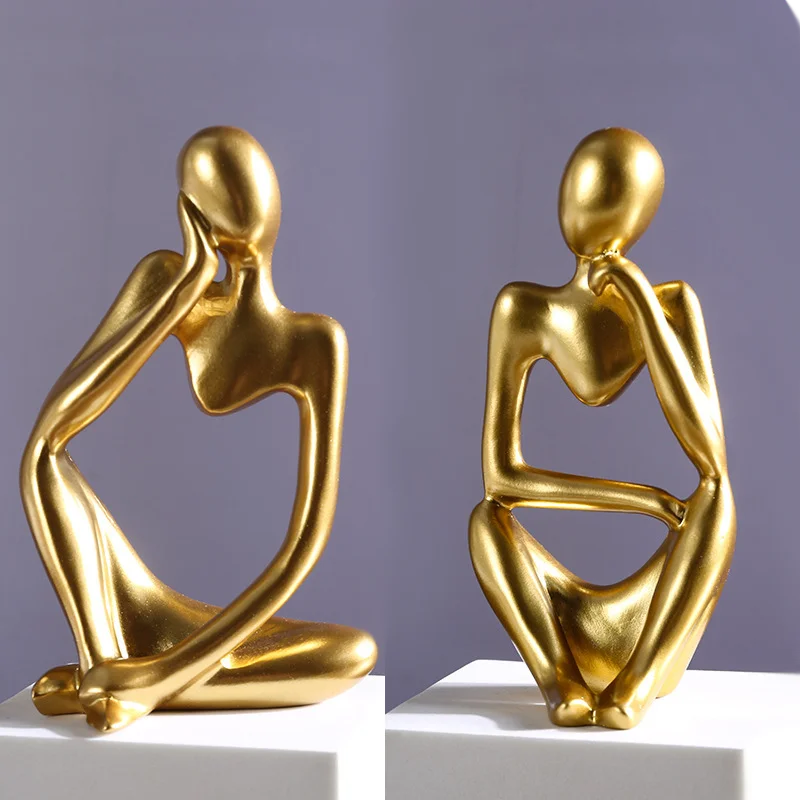 Abstrakt Staty Set för Inredning 8