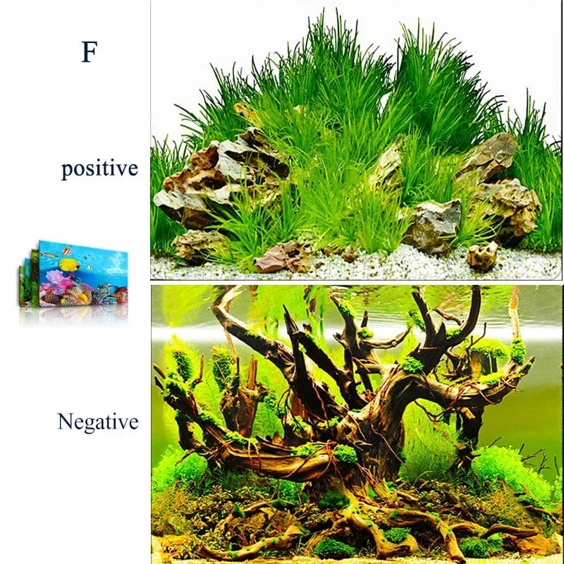 Akvariedekoration Bakgrund 3D Design för Akvarier 0
