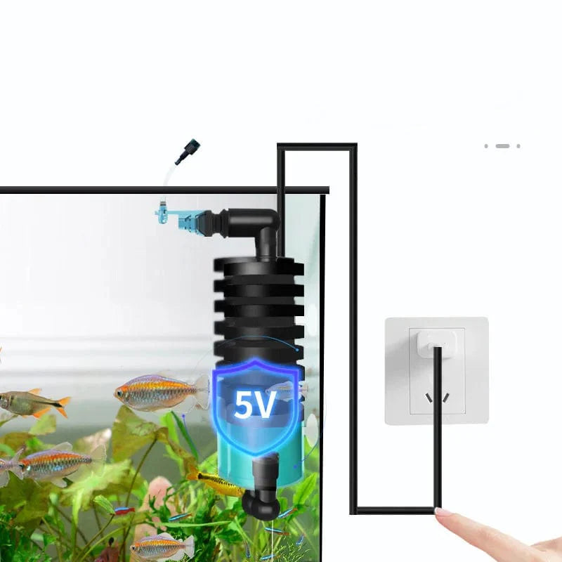 Akvarietillbehör Elektrisk Vattensvamp Kompakt Design 3