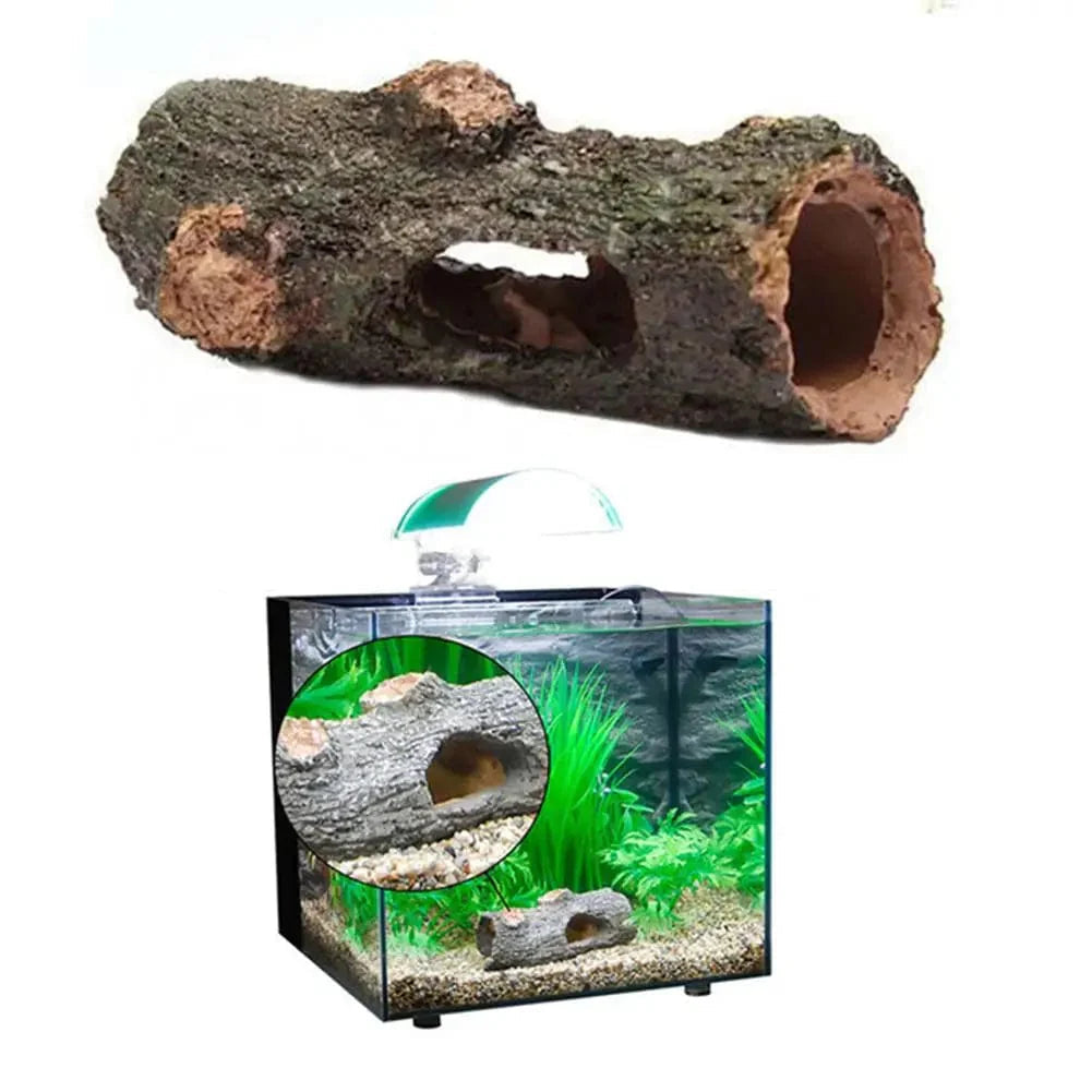 Akvarium Dekoration Tunnel för Fiskar och Sköldpaddor Naturtrogen Design 0