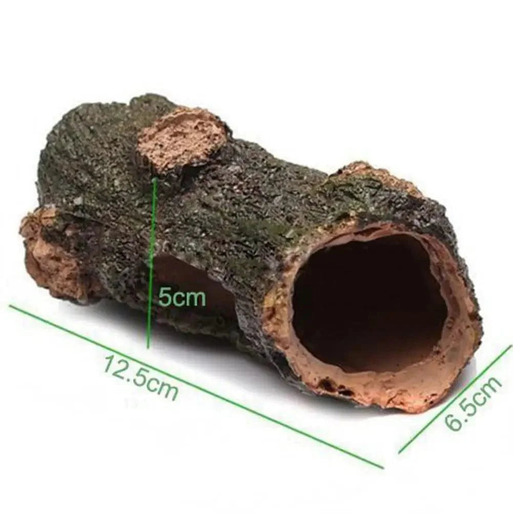 Akvarium Dekoration Tunnel för Fiskar och Sköldpaddor Naturtrogen Design 1