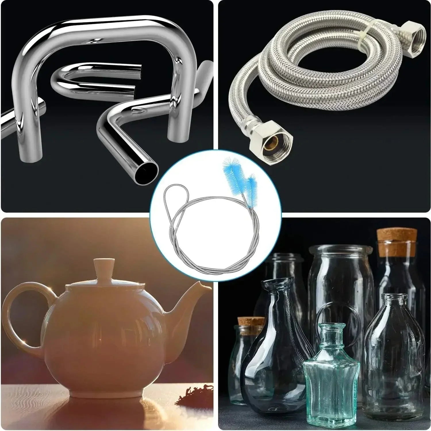 Akvarium Rengöringsborste för Rör Flexibel Design 3