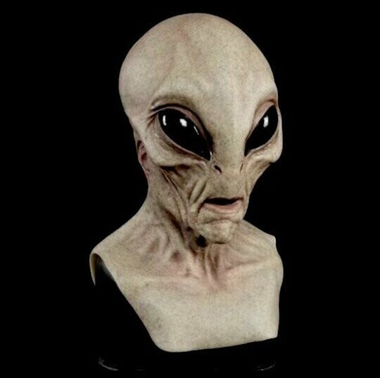Alien Mask för Halloween – Realistisk Design för Maskerad och Temafest 6