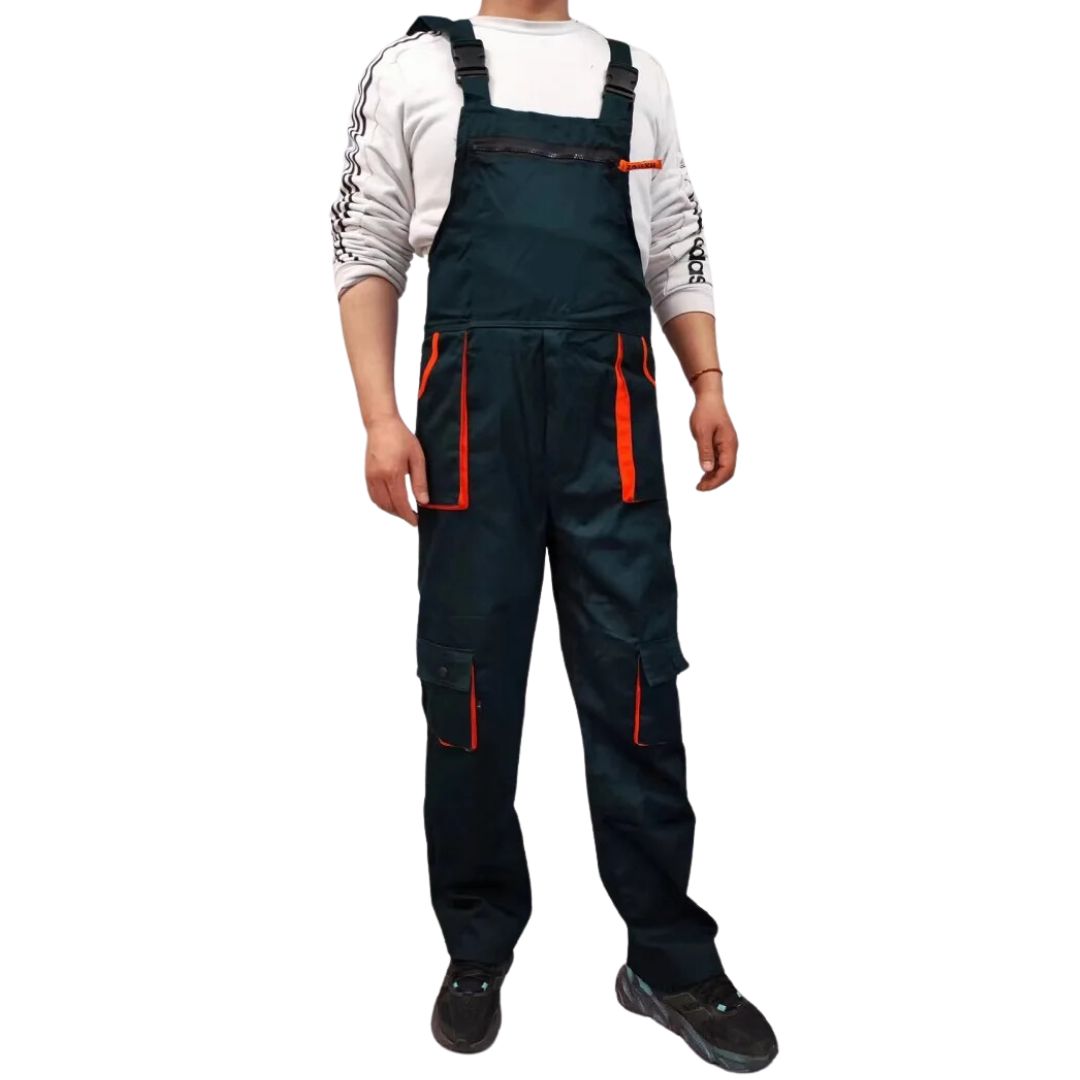 Arbetsoverall med många fickor för män 0
