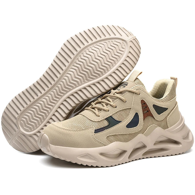 Arbetsskor Herr Stålhätta Lätta och Andningsbara 10