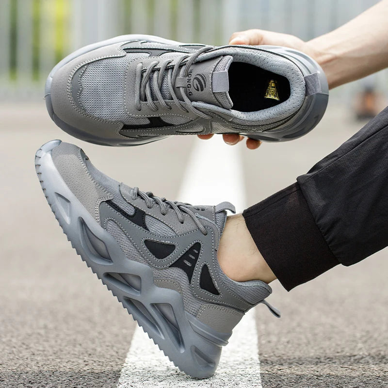 Arbetsskor Herr Stålhätta Lätta och Andningsbara 4