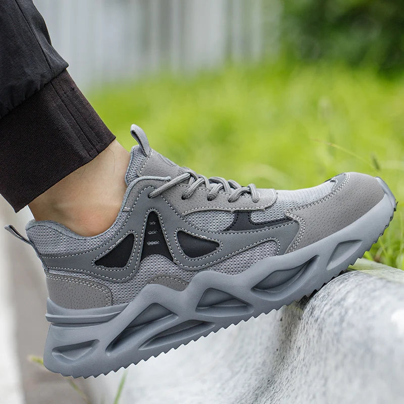 Arbetsskor Herr Stålhätta Lätta och Andningsbara 5