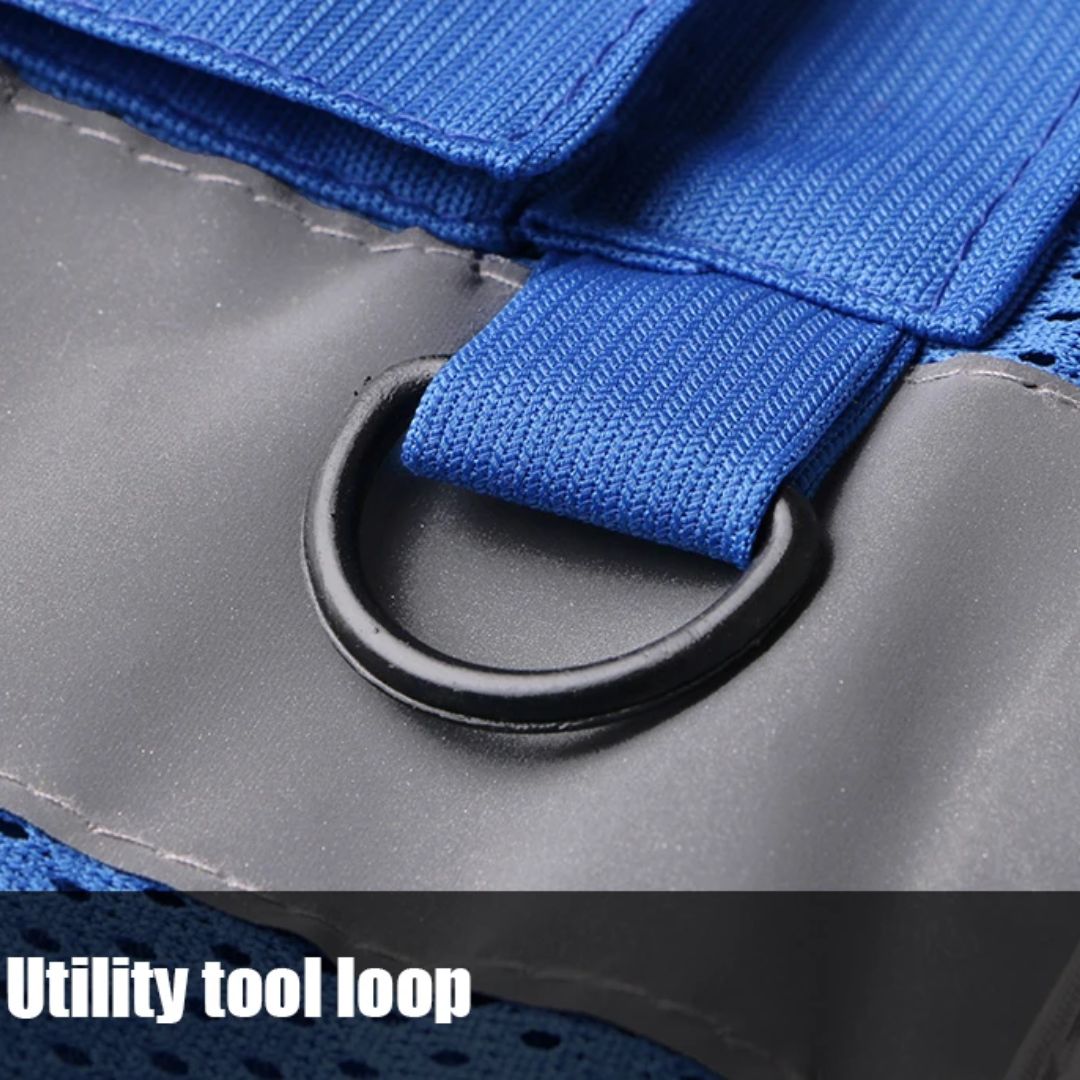 Arbetsväst Reflekterande för Hög Synlighet med Praktiska Fickor 8