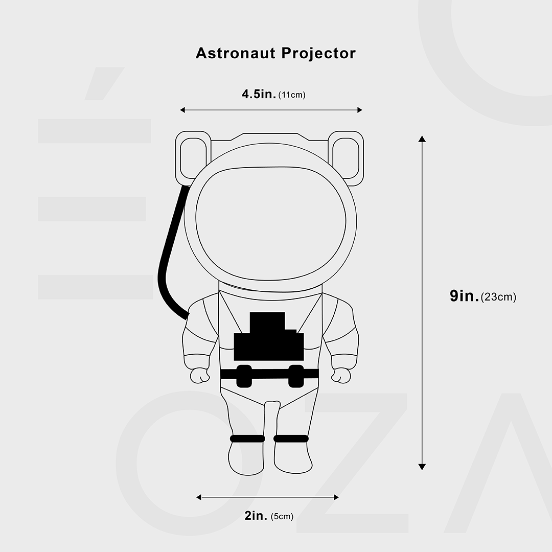 Astronautlampa med 360° Roterande Huvud 7
