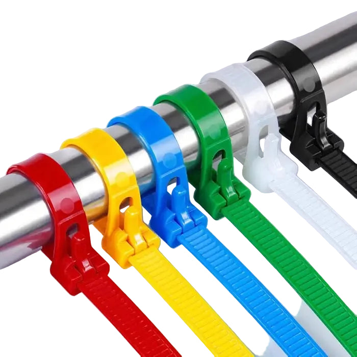 Återanvändbara Buntband för Organisering Flexibel Design 100 St 0