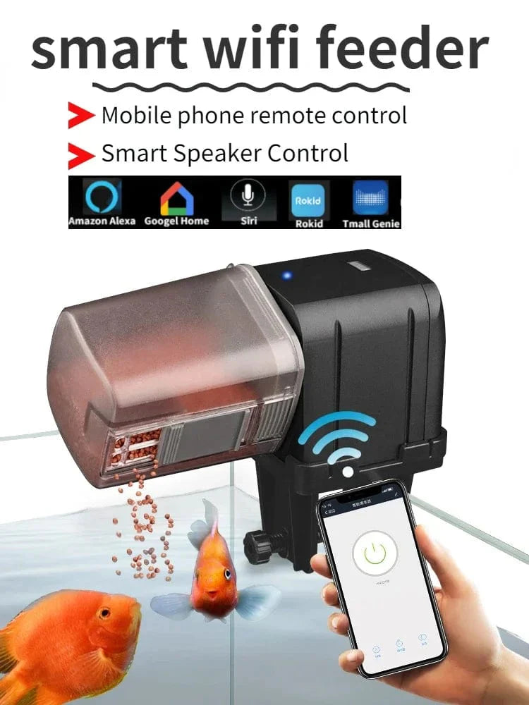Automatisk Fiskmatare Med Wifi Och Röststyrning För Akvarier 1