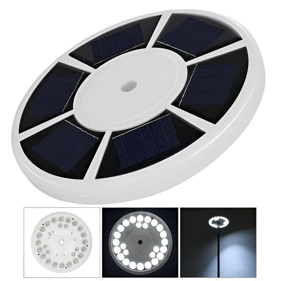 Automatisk Flaggbelysning Med Solenergi 360° LED-paneler För Utomhusbruk 2