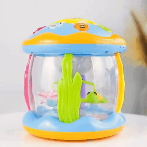 Babyleksaker Trumma med Ljus och Ljud för Spädbarn Stimulerande Interaktiv Lek 4