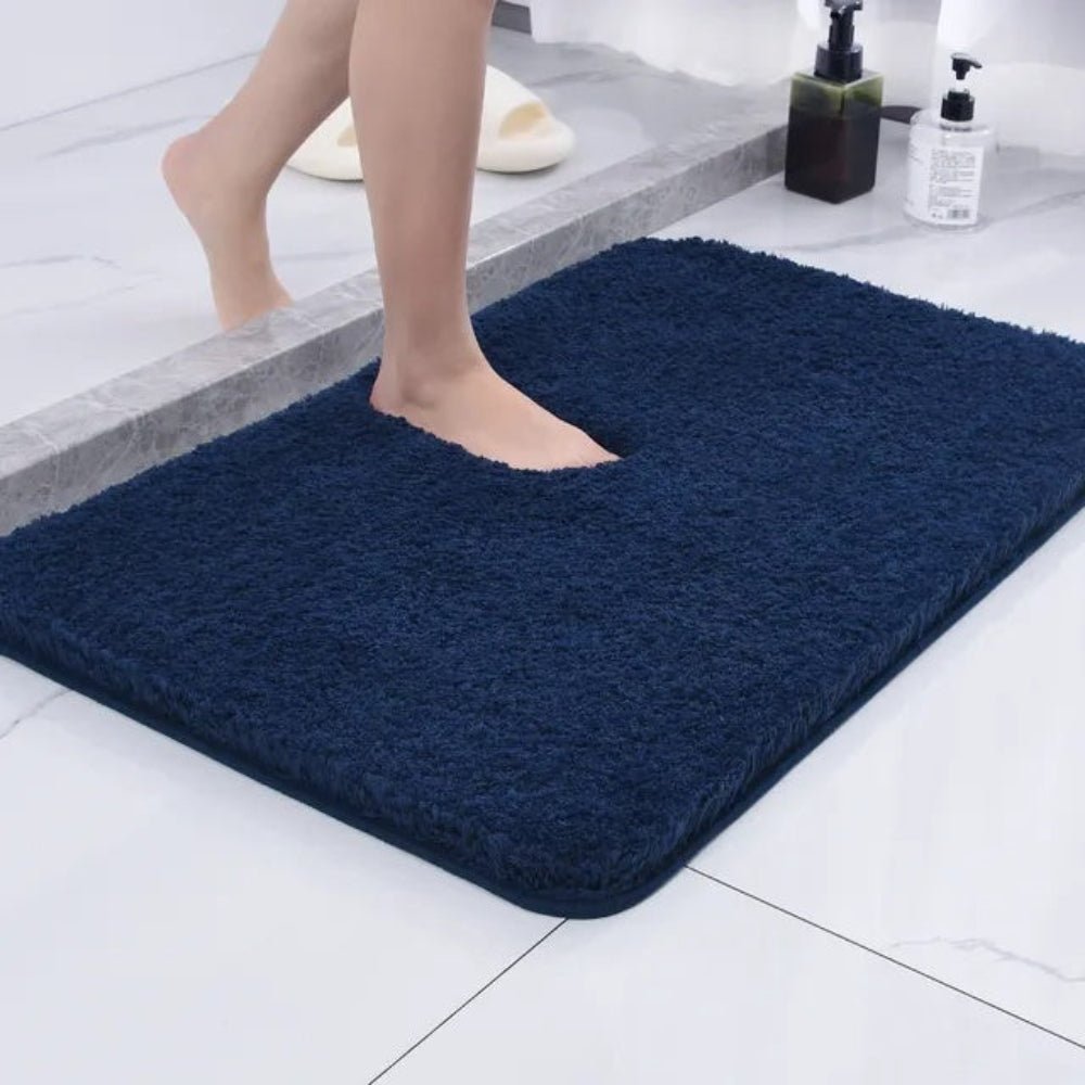 Badrumsmatta Fluffig med Mjuk Pälsstruktur 0