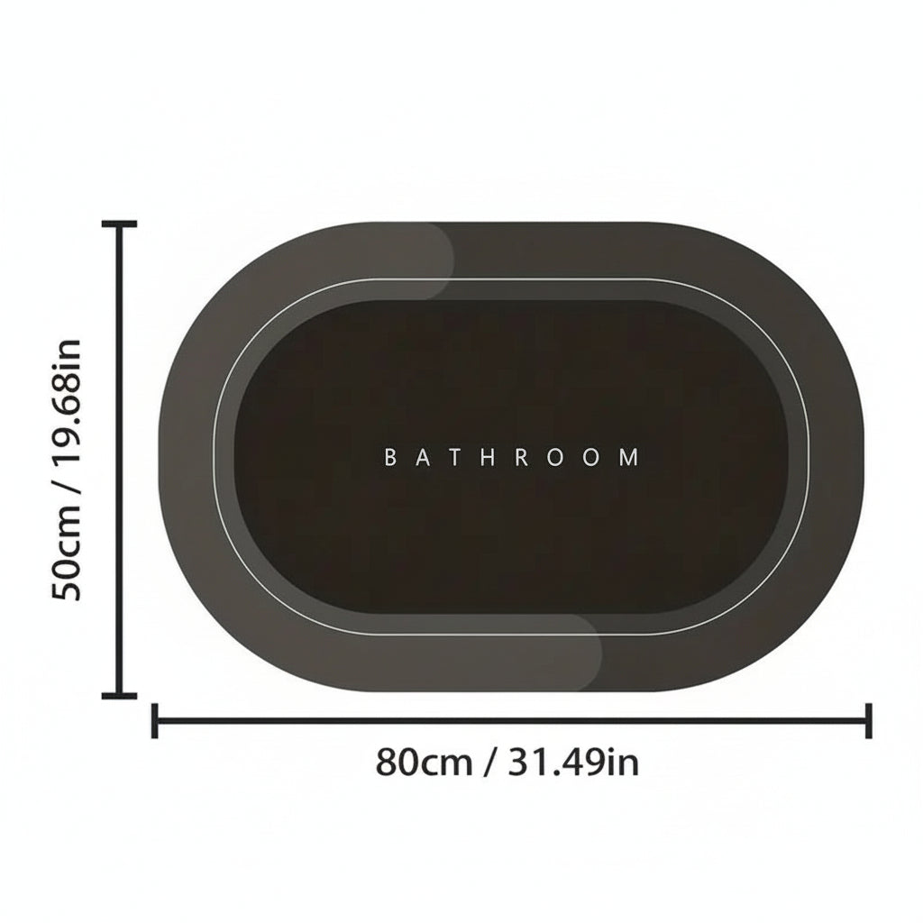 Badrumsmatta Snabbtorkande och Halkfri 3