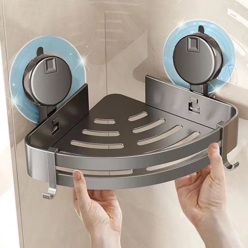 Badrumsorganisator Hörn Med Smart Design Utan Borrning 0
