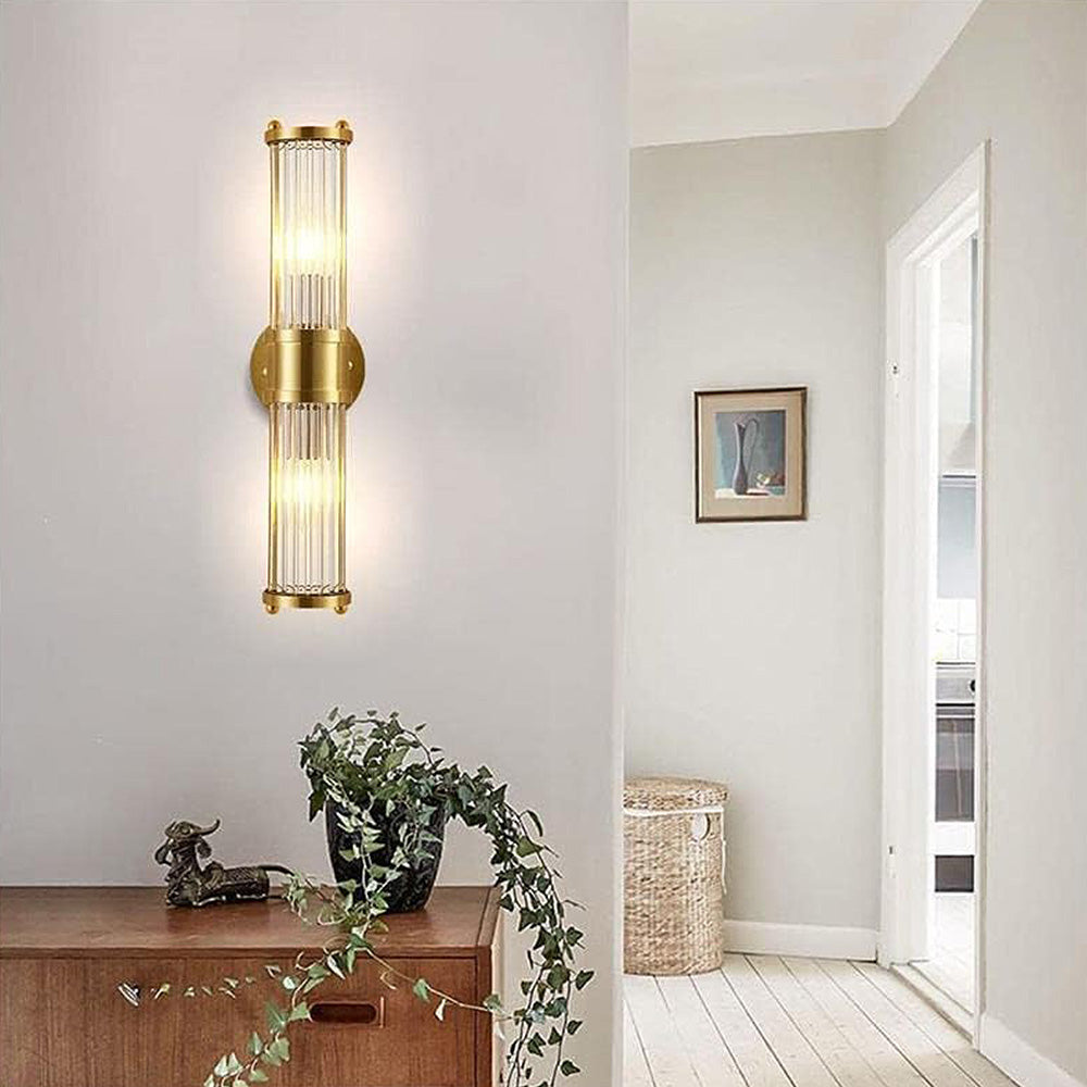 Badrumsvägglampa i Guld med Elegant Design 5