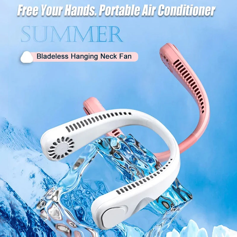 Bärbar Halsfläkt Handsfree För Sommarbruk 3