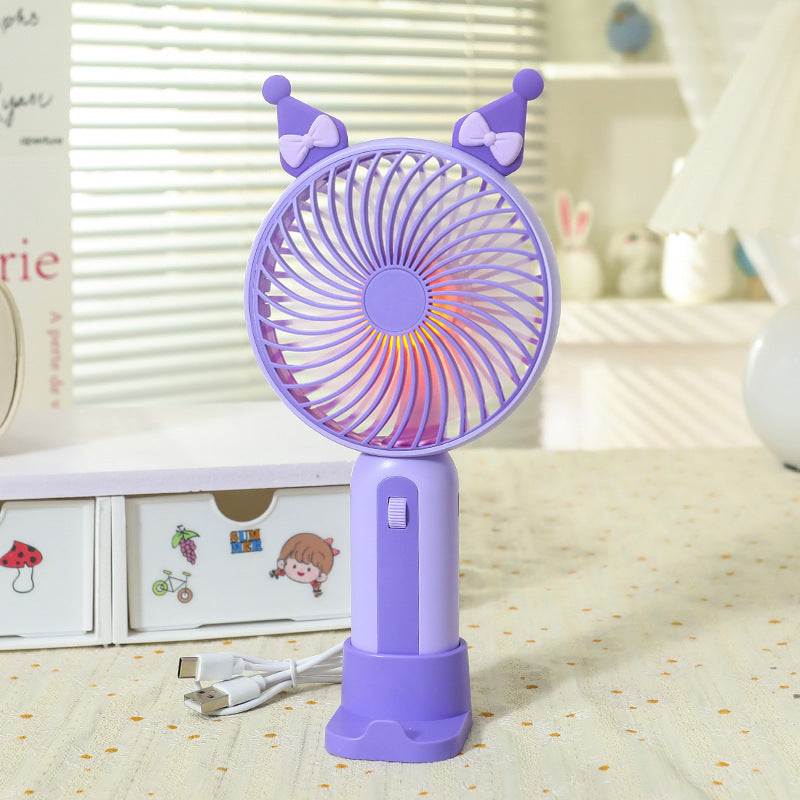 Bärbar Handfläkt med USB och LED-lampa 7