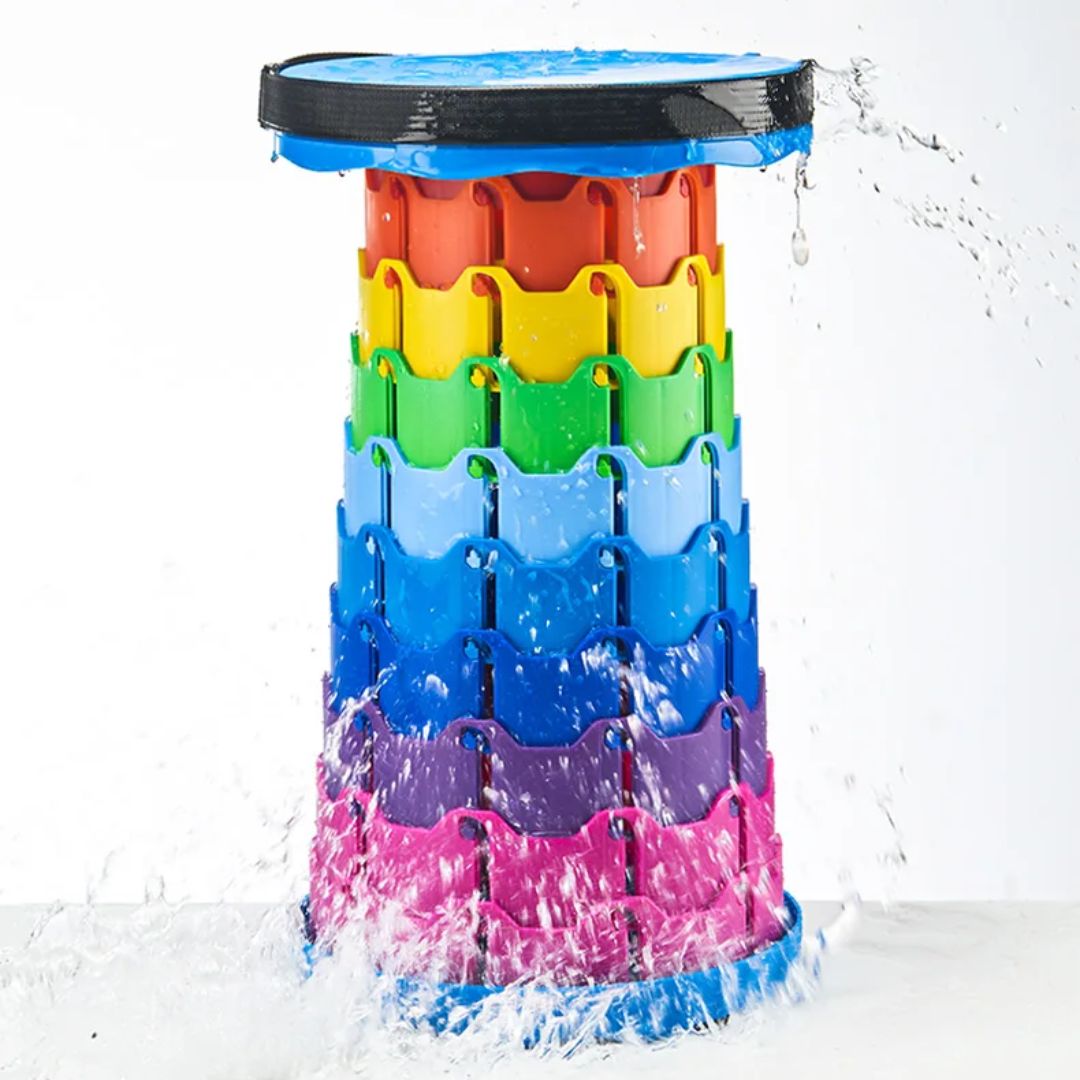 Bärbar Hopfällbar Pall För Utomhusbruk - Lätt och Stabil Design 6