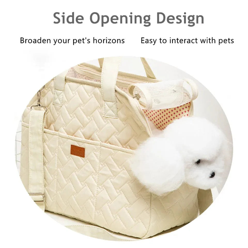 Bärbar Husdjursväska För Hundar Och Katter Rymlig Design 1
