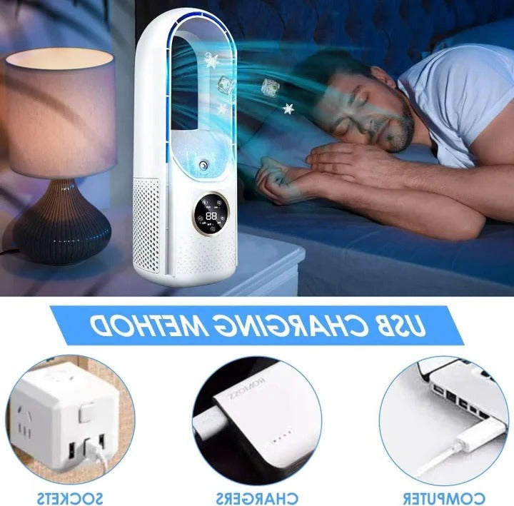 Bärbar Luftkonditionering Bladfri Tyst Design Kompakt 5