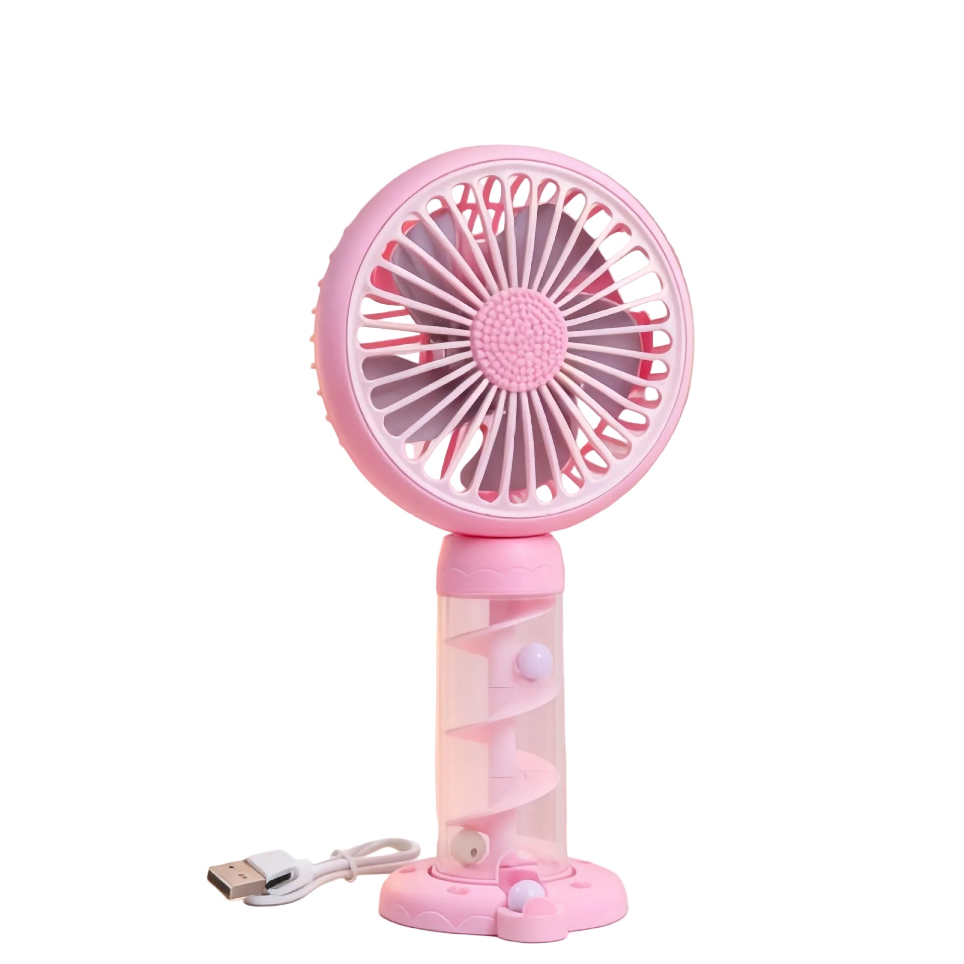 Bärbar Mini-USB-Fläkt Spiraldesign för Kvinnor 5