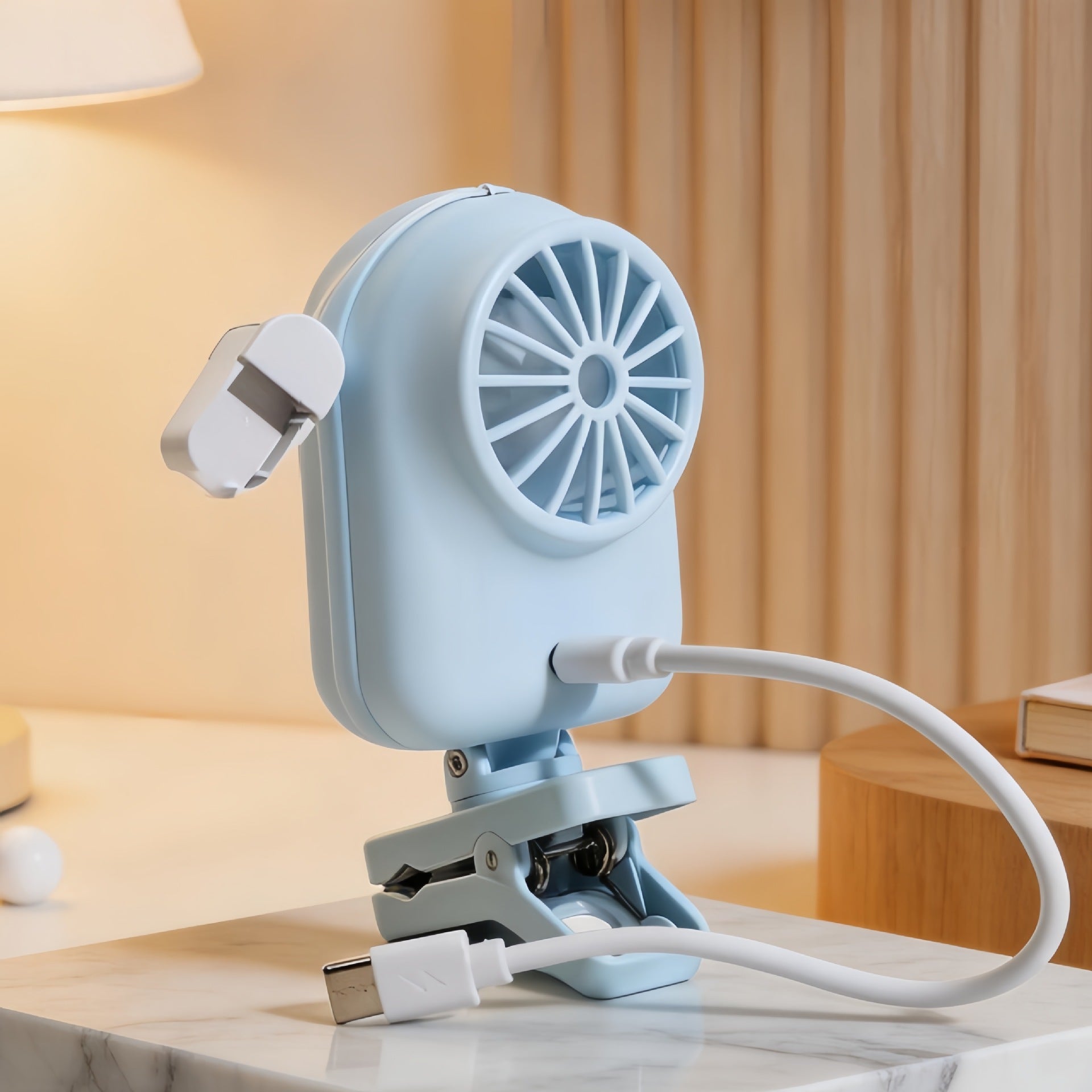 Bärbar Mini Luftkylare för Damer med Digital Display Kompakt Design 3