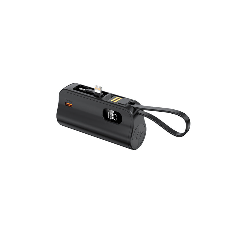 Bärbar Powerbank 20000mAh med Integrerade Kablar och LED-Display 2