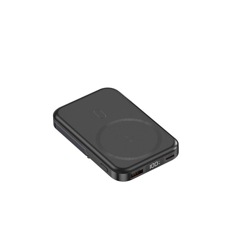Bärbar Powerbank Trådlös Laddning med Digital Display 3