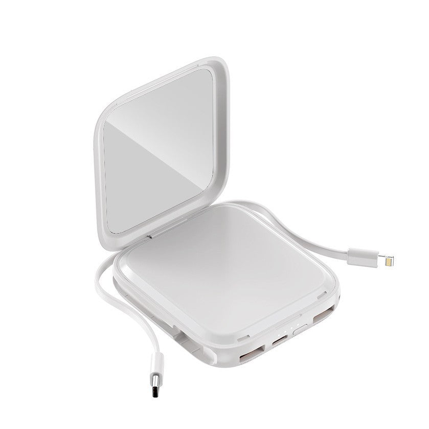 Bärbar Powerbank med Integrerad Spegel Praktisk Design 1