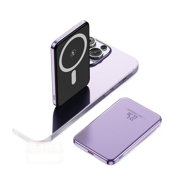 Bärbar Powerbank med Magnetisk Funktion för Smartphones 3
