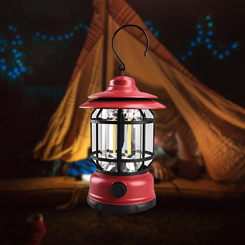 Bärbar Retro Lampa För Inomhus Och Utomhus Med Justerbar Ljusinställning 3