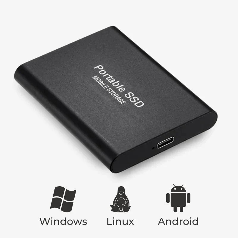 Bärbar SSD med Ultra Snabb USB 3.1 - 30 TB Lagring 3
