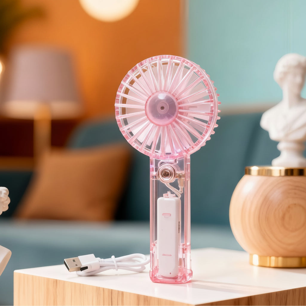 Bärbar USB-fläkt Modern Design för Inomhus och Utomhus 6