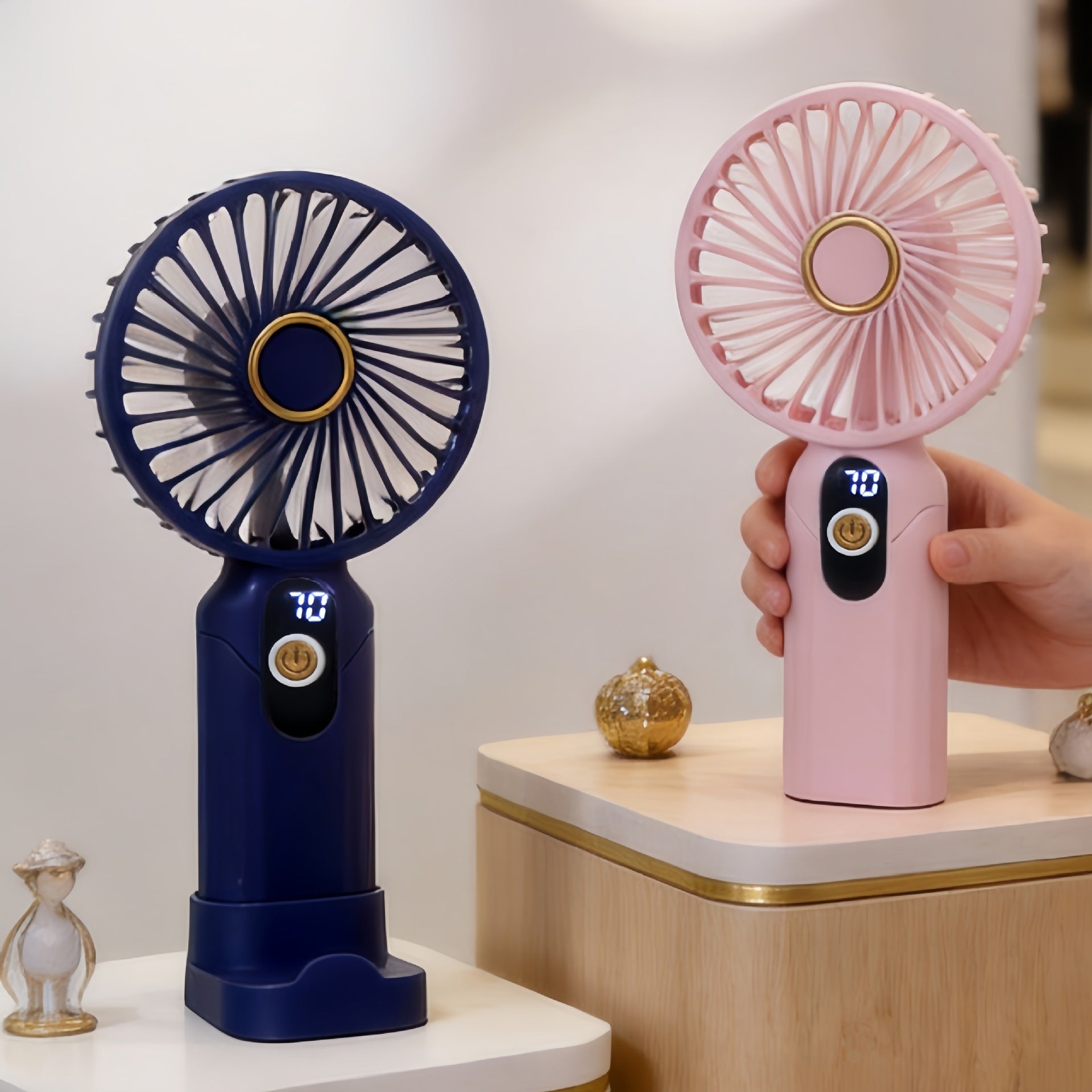Bärbar USB-fläkt för Damer Kompakt och Tyst Design 4