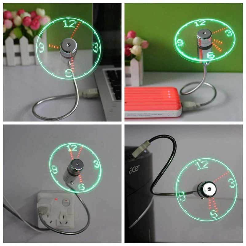 Bärbar USB-fläkt med Programmerbar LED-display 5