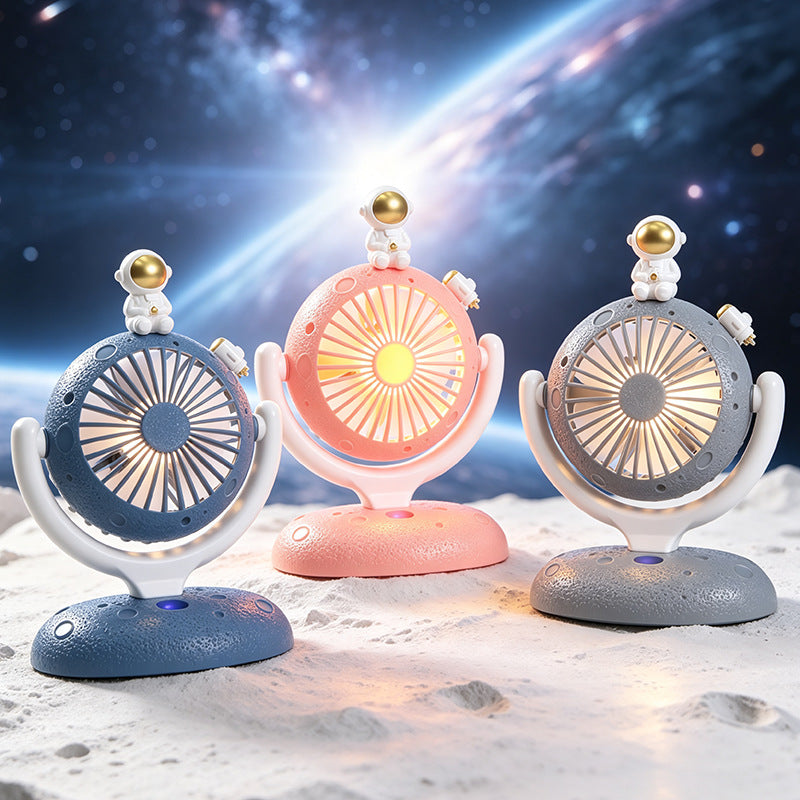Bärbar USB Bordsfläkt med Kreativ Astronautdesign 1