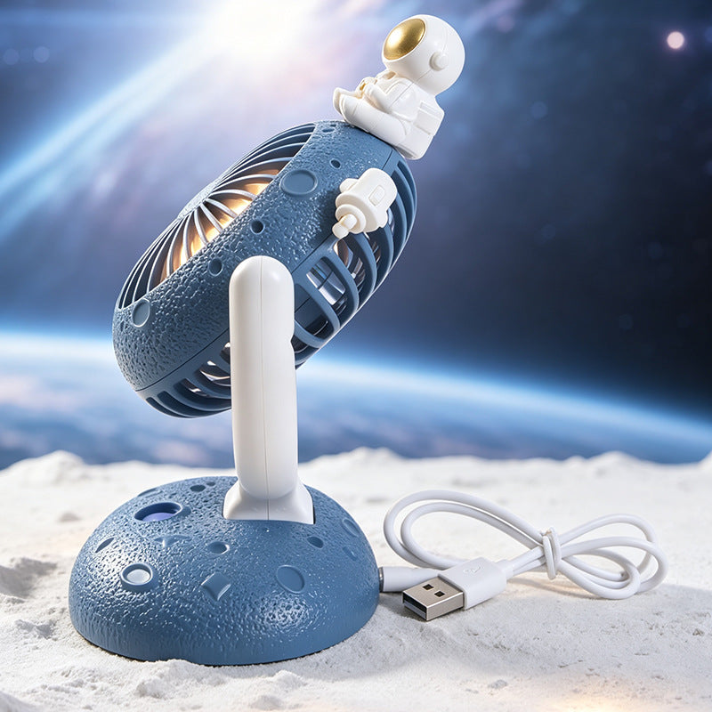 Bärbar USB Bordsfläkt med Kreativ Astronautdesign 2