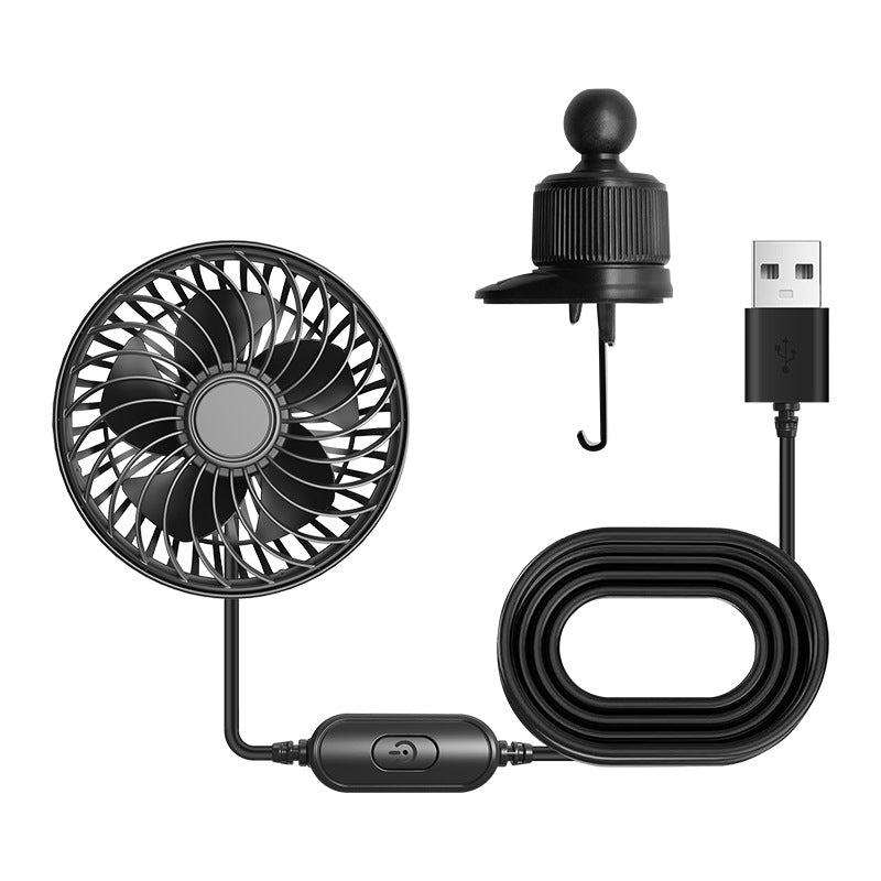 Bärbar USB Fläkt Med Flexibelt Roterande Fäste För Män Och Kvinnor 0