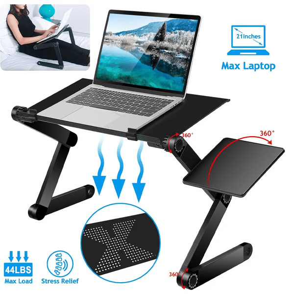 Bärbart Laptop Stativ Justerbart Med Stabil Bas 5