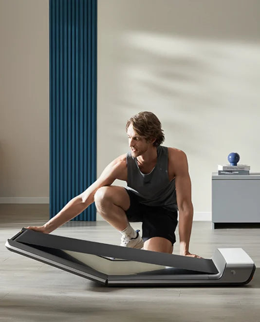 Bärbart Löpband Hemma Fällbart Kompakt för Inomhusträning 0