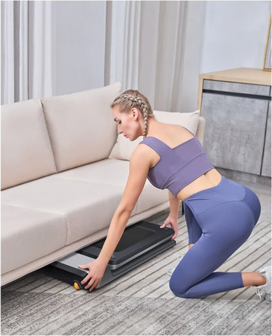 Bärbart Löpband Hemma Fällbart Kompakt för Inomhusträning 3